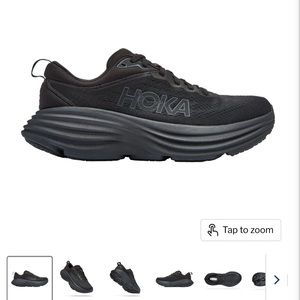 W10 all black Hokas
